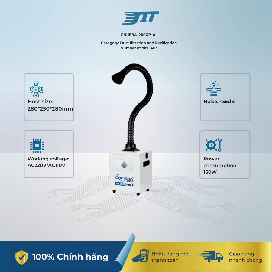 Smoke dust purifier CHUERA-200XP-A JIT INDUSTRIAL ASIA