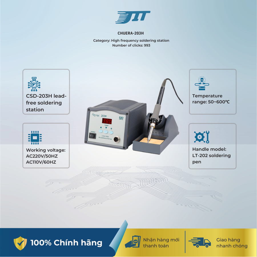 High frequency soldering station CHUERA-203H JIT INDUSTRIAL ASIA