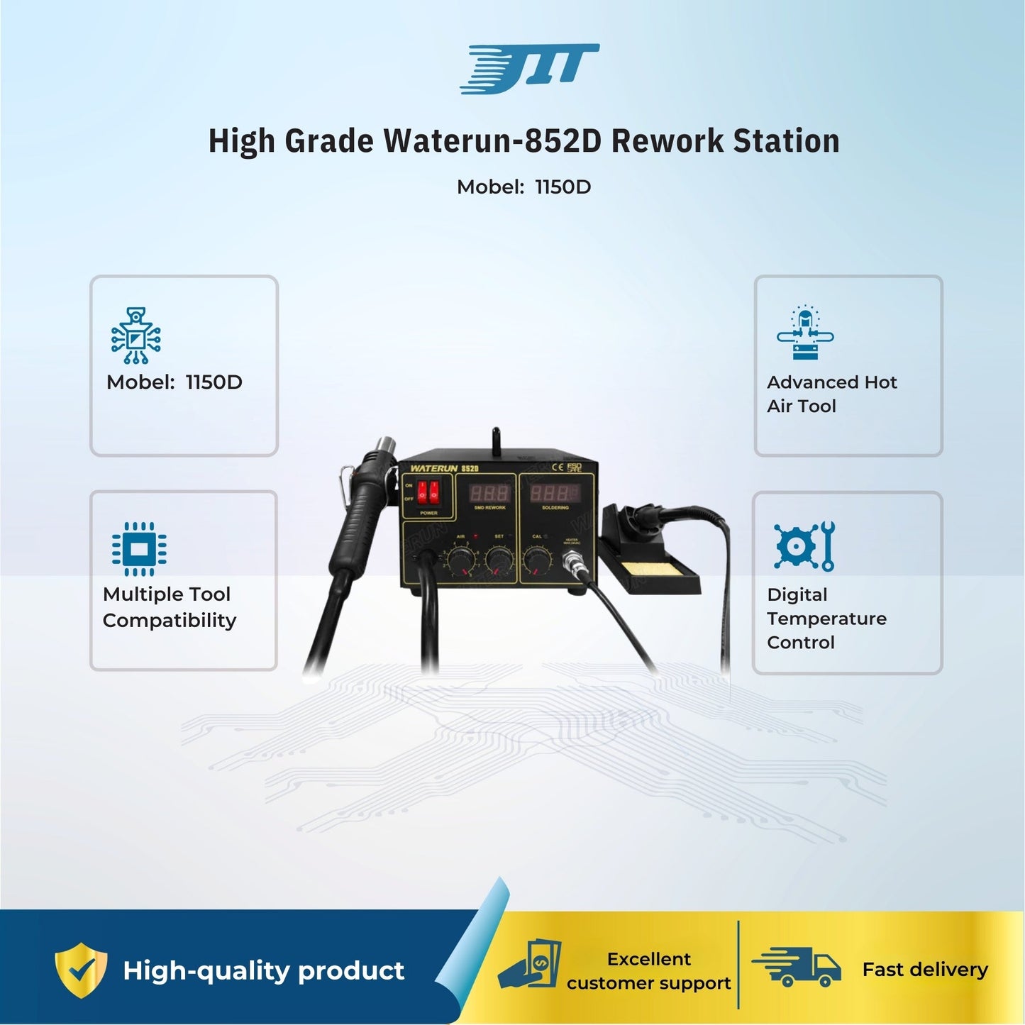 High Grade Waterun-852D Rework Station JIT INDUSTRIAL ASIA