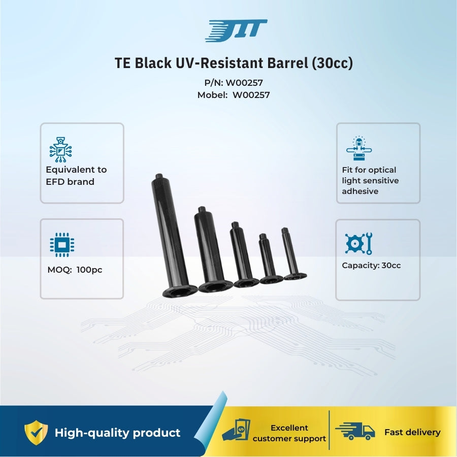 TE Black UV-Resistant Barrel (30cc) JIT INDUSTRIAL ASIA