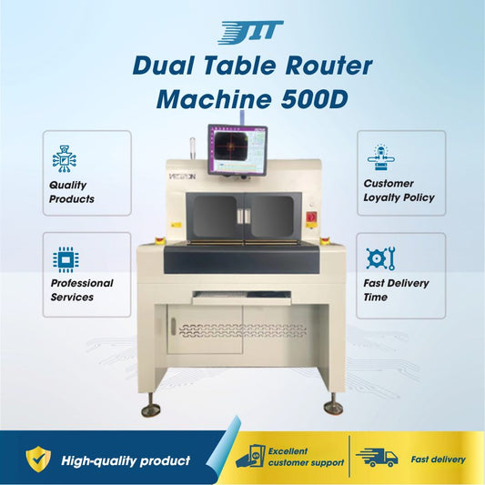 Dual table PCB router machine – High-performance PCB depaneling solution JIT INDUSTRIAL ASIA
