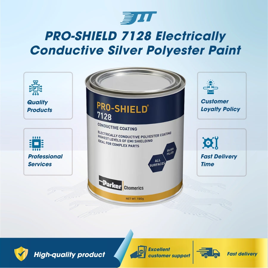 PRO-SHIELD 7128 Electrically Conductive Silver Polyester Paint JIT INDUSTRIAL ASIA