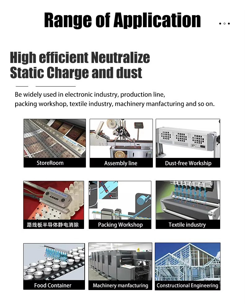 CSD6305DF Induction-Type ESD Ionizing Air Snake for Electronics Cleanroom JIT INDUSTRIAL ASIA