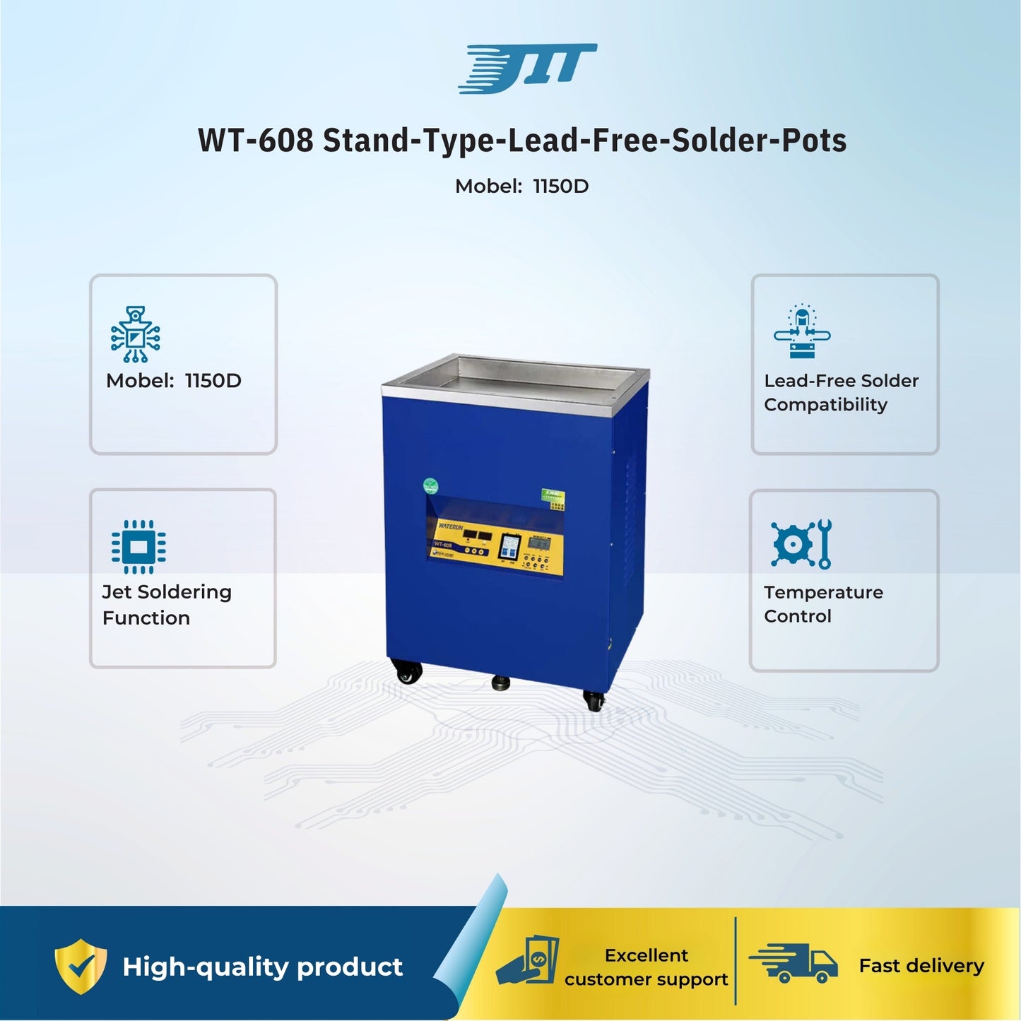 WT-608 Stand-Type-Lead-Free-Solder-Pots