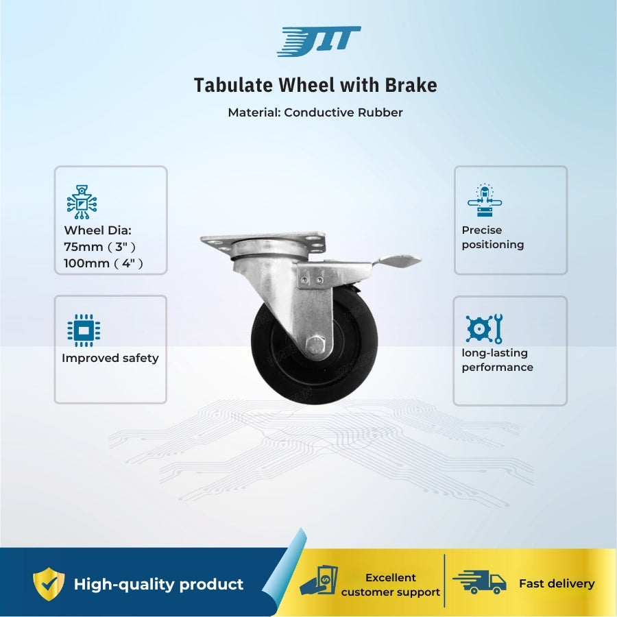 Tabulate Wheel with Brake