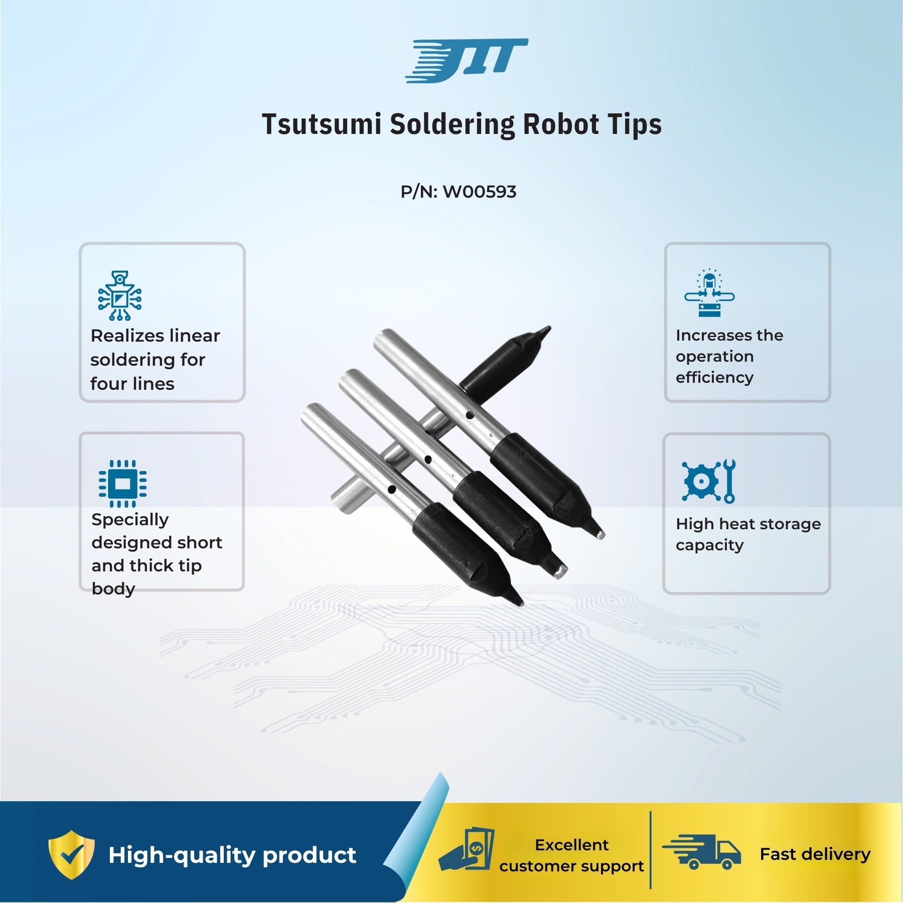 Tsutsumi Soldering Robot Tips – JIT INDUSTRIAL ASIA