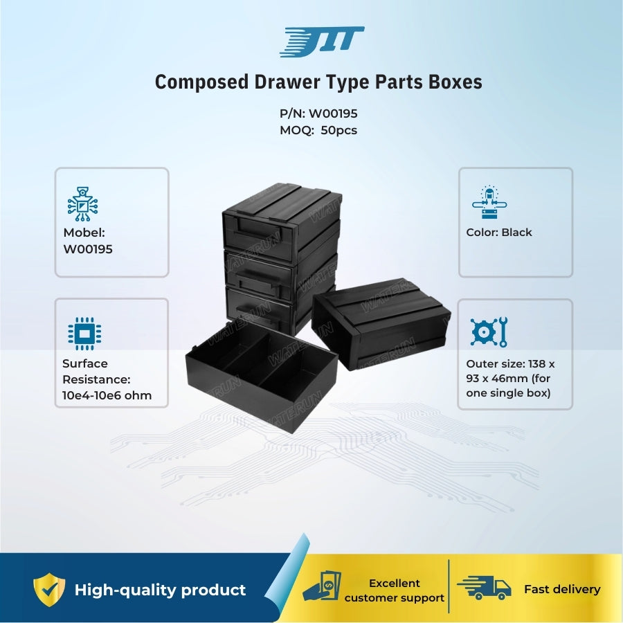 Composed Drawer Type Parts Boxes