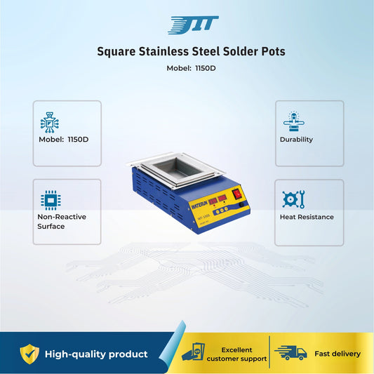 Square Stainless Steel Solder Pots