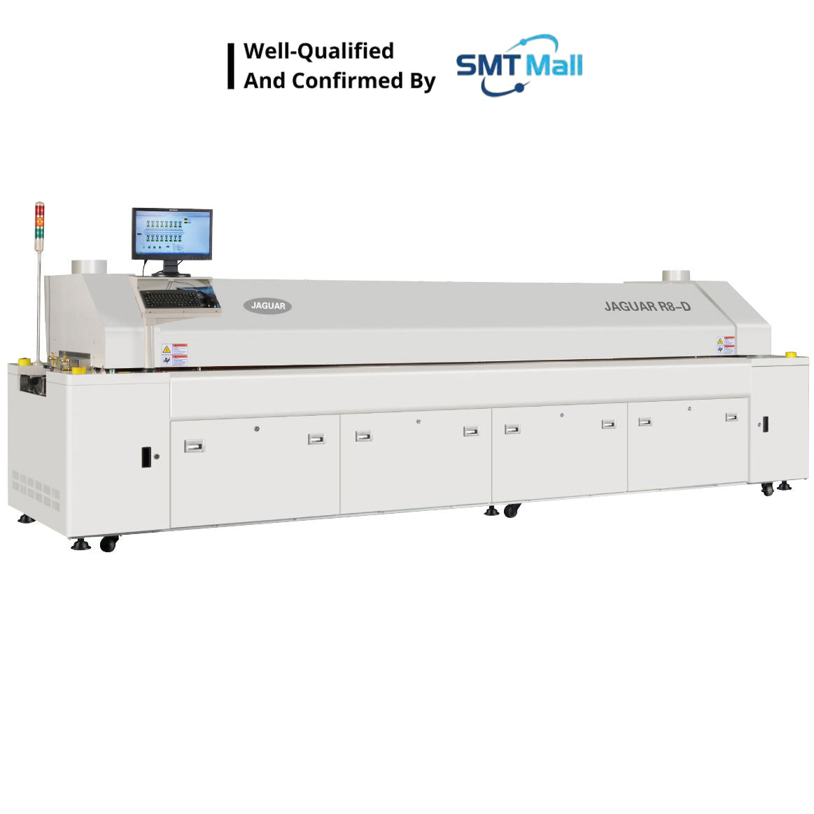 JAGUAR R8-N High-End 8 Zones Lead-Free Hot Air Reflow Oven with Nitrogen JIT INDUSTRIAL ASIA