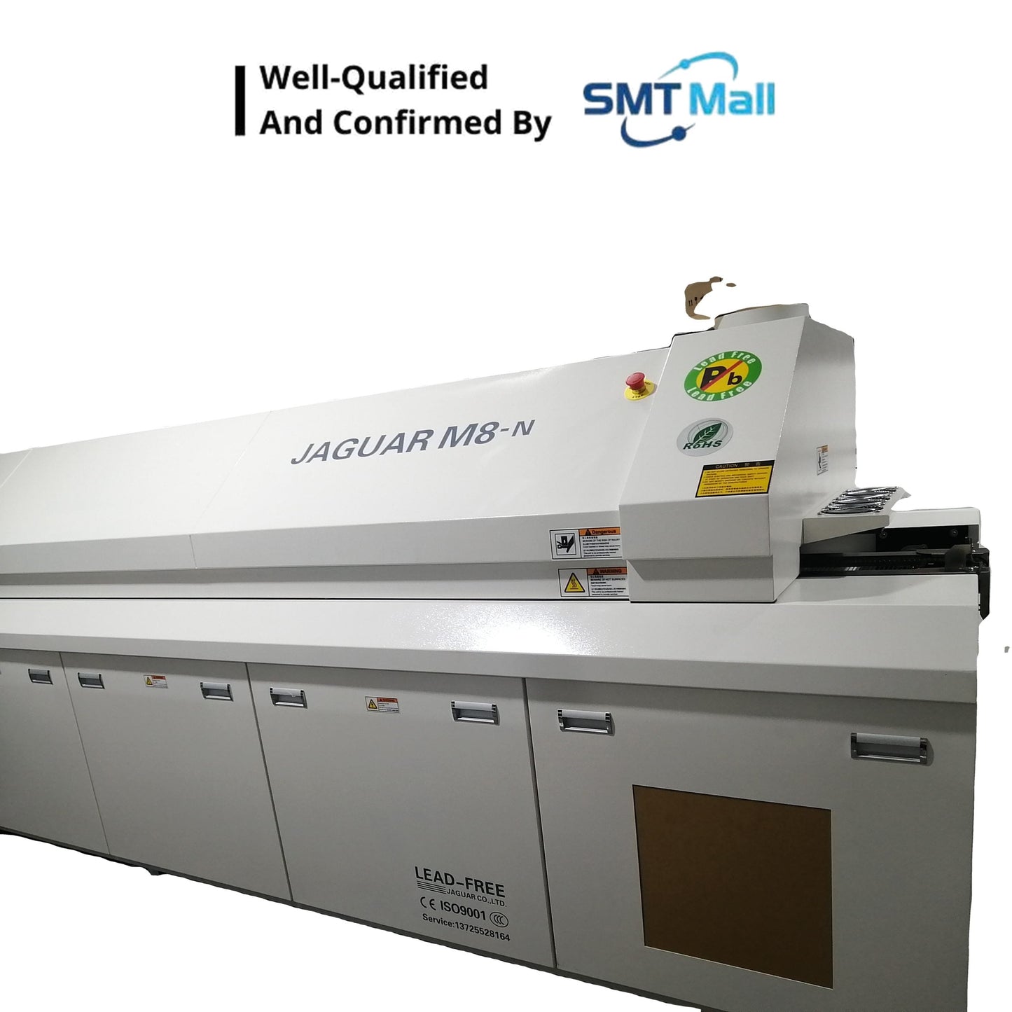 JAGUAR R8-N High-End 8 Zones Lead-Free Hot Air Reflow Oven with Nitrogen JIT INDUSTRIAL ASIA