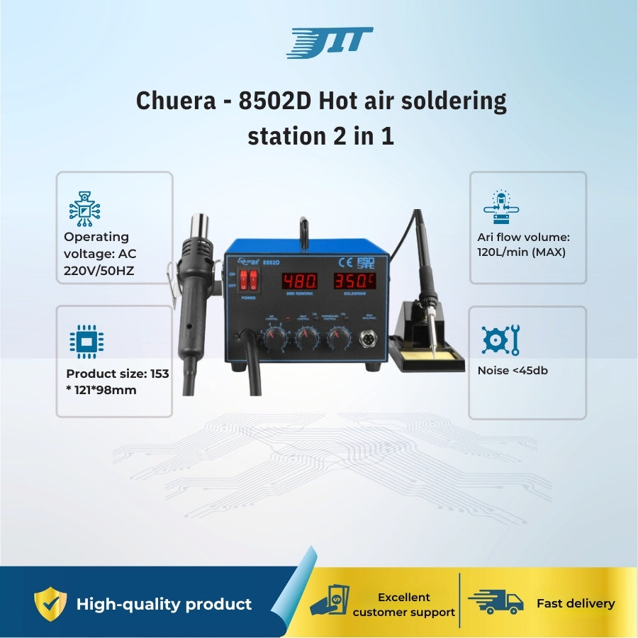 Chuera - 8502D Hot air soldering station 2 in 1