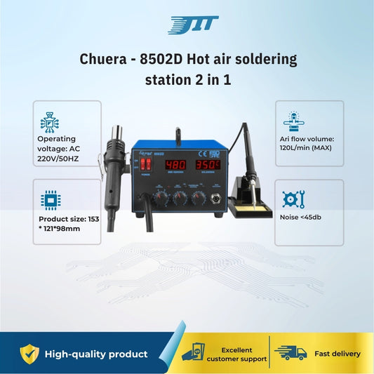 Chuera - 8502D Trạm hàn khí nóng 2 trong 1