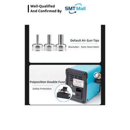 CHUERA 8586D 2-in-1 Soldering Machine – Hot Air Rework & Soldering Station JIT INDUSTRIAL ASIA