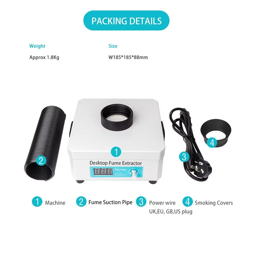 Chuera 130XP 30W Fume Extractor | Soldering Smoke & Fog Purifier JIT INDUSTRIAL ASIA