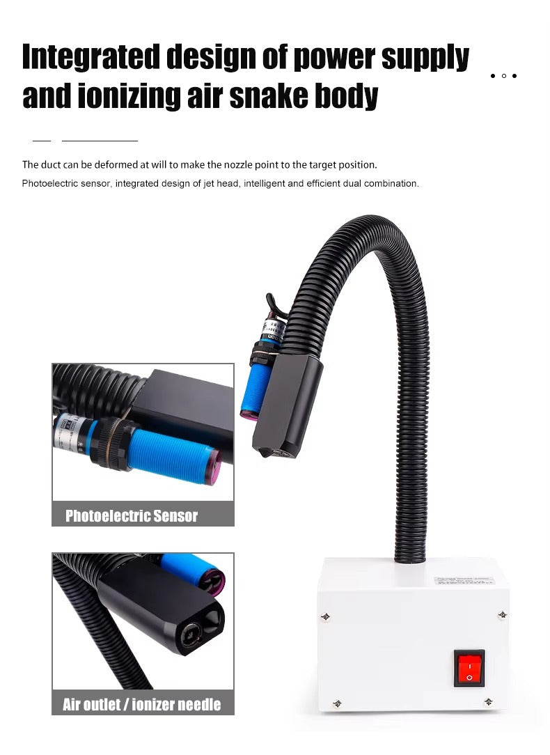 CSD6305DF Induction-Type ESD Ionizing Air Snake for Electronics Cleanroom JIT INDUSTRIAL ASIA